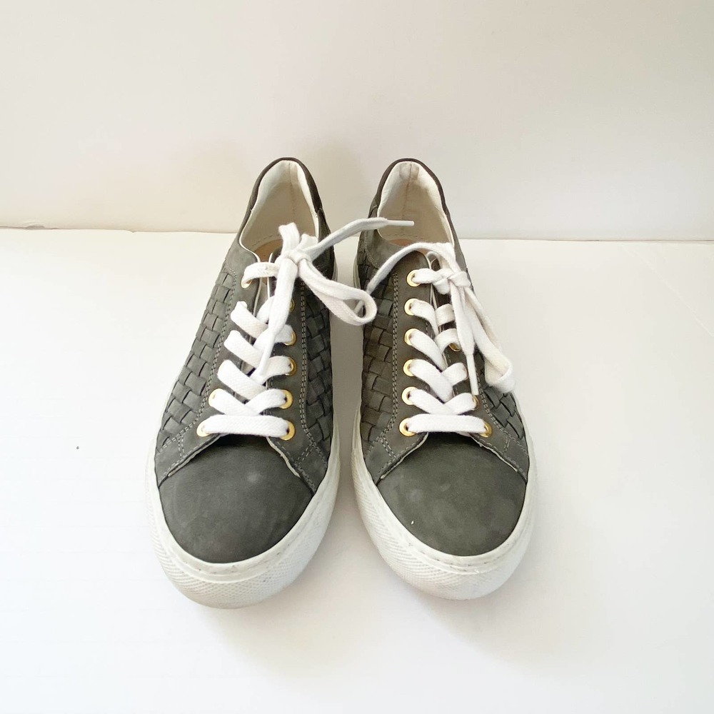 M Gemi The Portare Woven Leather Sneaker